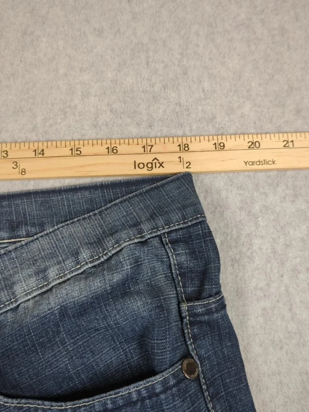 Brooklyn Xpress Jeans Mens 36x32 Blue Straight Leg Streetwear Hip Hop Y2K